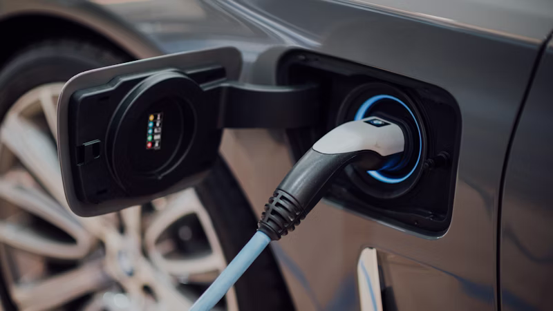 Electric car plugged into an EV Charging Point Installed by AKN Electrical